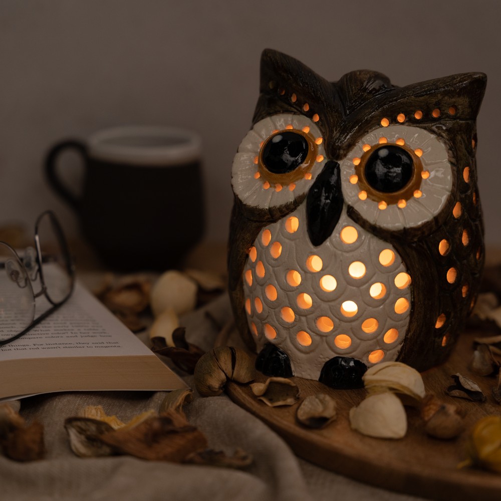 Owl Candle Holder